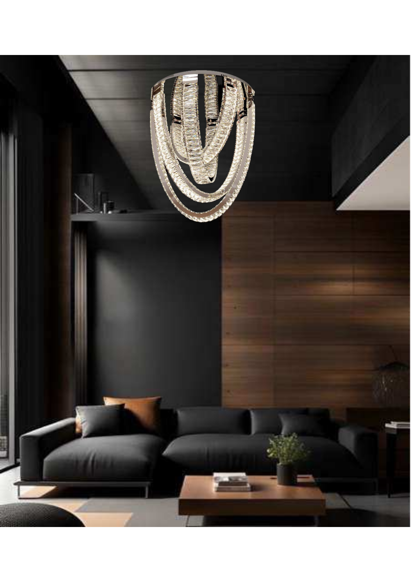 Beyond Lights - Layered Crystal Ceiling Light-LC